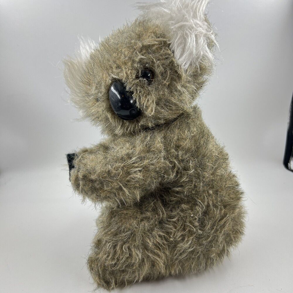 Vintage California Stuffed Toys Koala Bear Plush Realistic w/ Hands Together 9”
